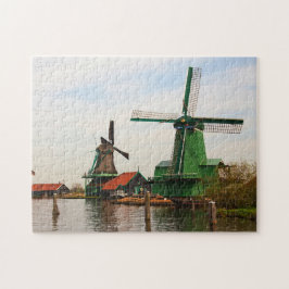 Windmills Classic Dutch Historic Jigszle Puzzle Pussel