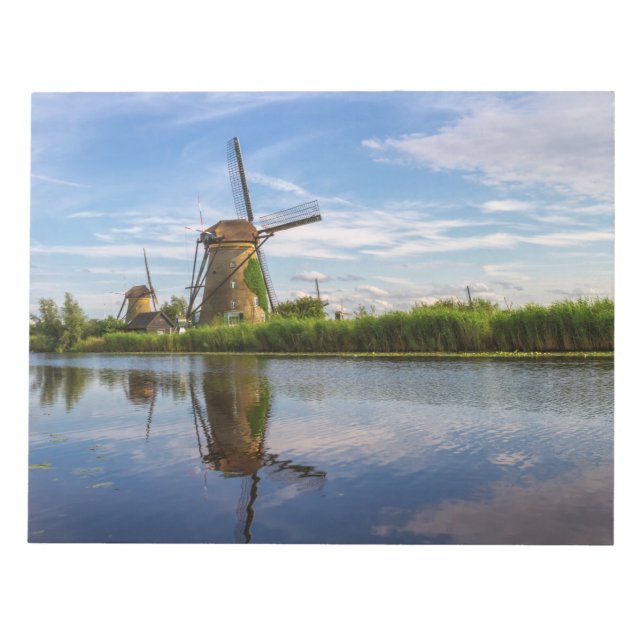 Windmills i Kinderdijk, Nederländerna Anteckningsblock (Framsida)