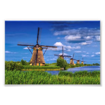 Windmills i Kinderdijk, Nederländerna