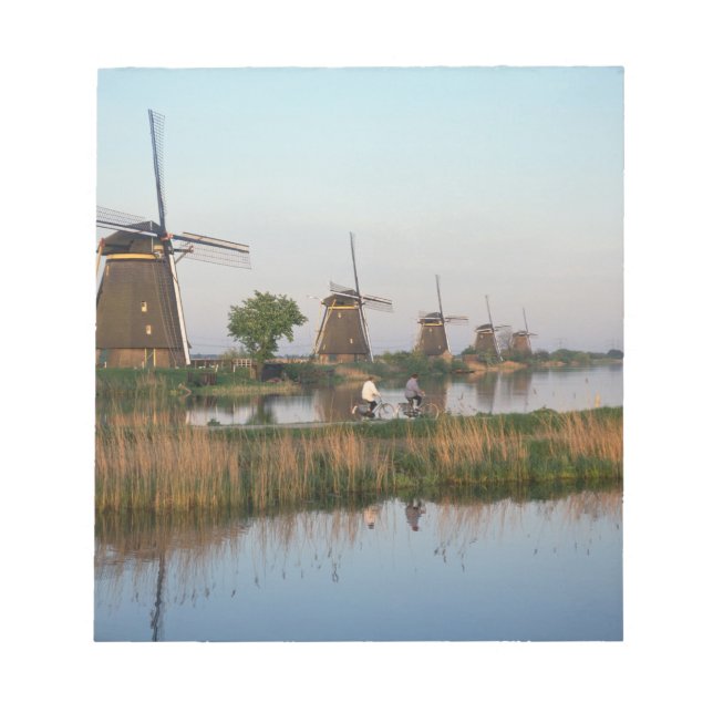 Windmills, Kinderdijk, Nederländerna Anteckningsblock (Framsida)