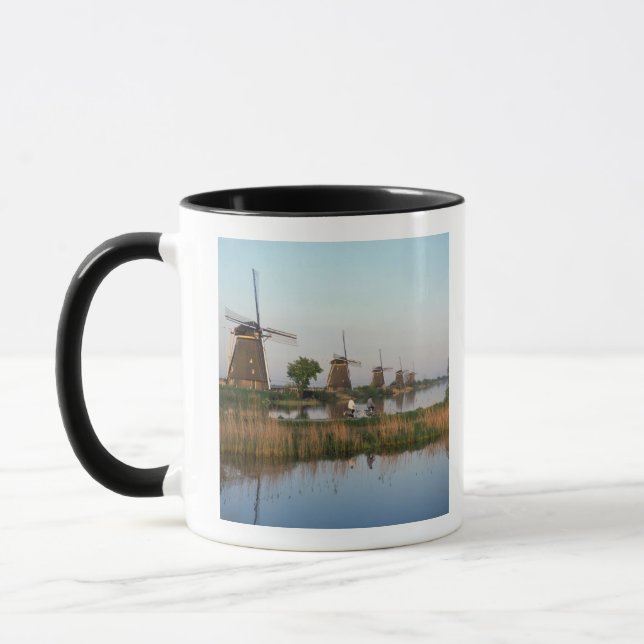 Windmills, Kinderdijk, Nederländerna Mugg (Vänster)