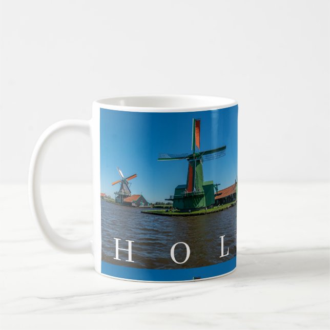 Windmills syn på mugg i Nederländerna (Vänster)