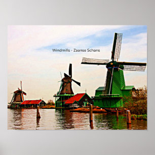 Windmills-ZaRenas Schans Poster
