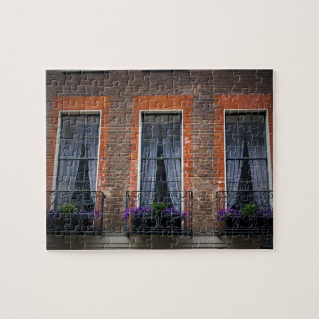Window Boxes of London - 8x10 - 110 pc Pussel (Horisontell)