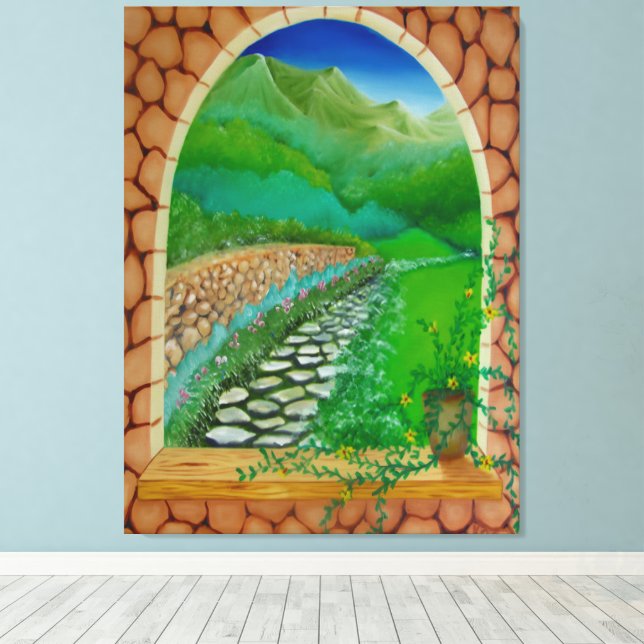 Window Canvastryck (Insitu (trägolv))