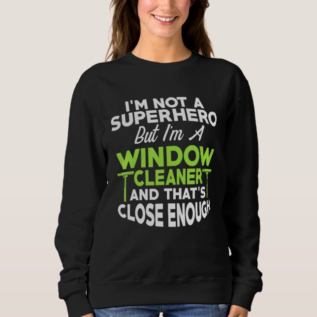 Window Cleaner Hero Städning 6 T Shirt (Framsida)