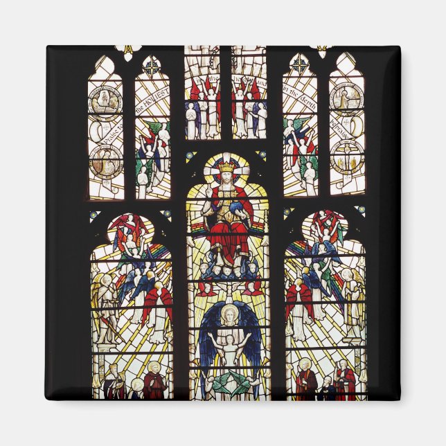 Window in Worcester Cathedral, 1500-talet Magnet (Framsidan)