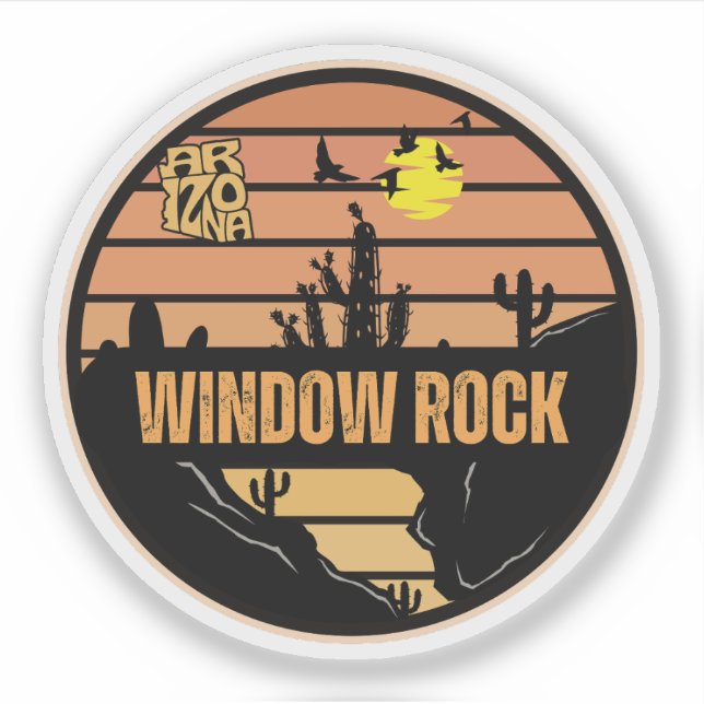 Window Rock, Arizona Klistermärken (Framsida)