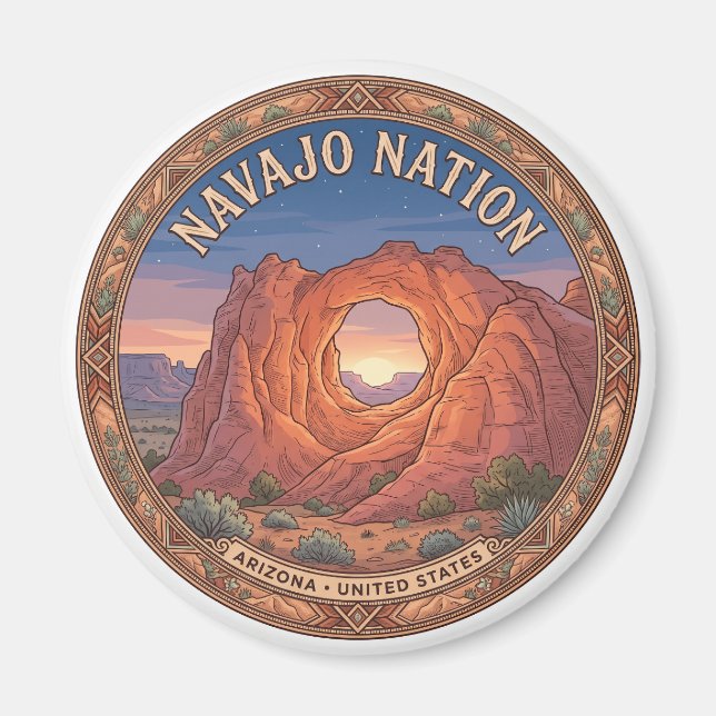 Window Rock Arizona souvenir Magnet (Framsidan)