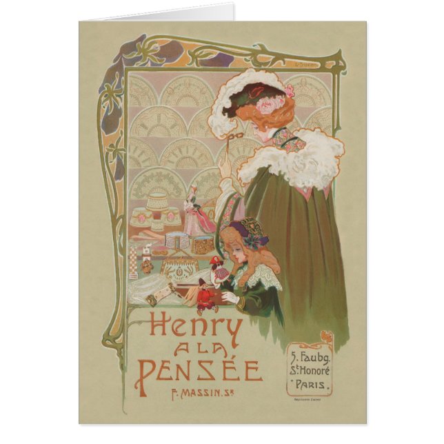 "Window Shopping" Hälsningskort (Framsidan)