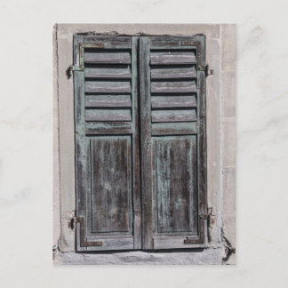 Window shutter vykort