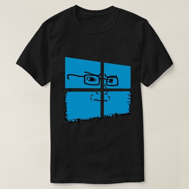 Windows 10 Soyjak Wojak T Shirt (Design framsida)