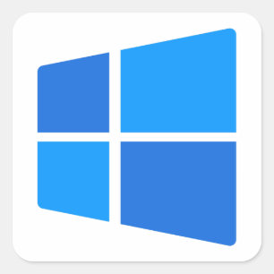 Windows 11-logotyp fyrkantigt klistermärke