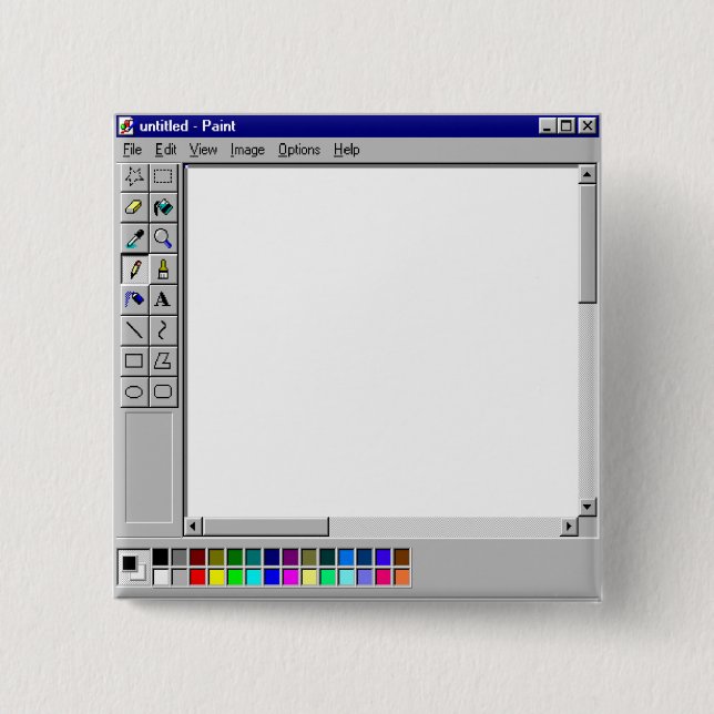 Windows 95 MS Paint Knapp (Framsida)