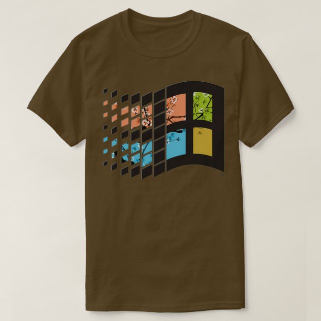 Windows 95 Vaporwave T Shirt (Design framsida)
