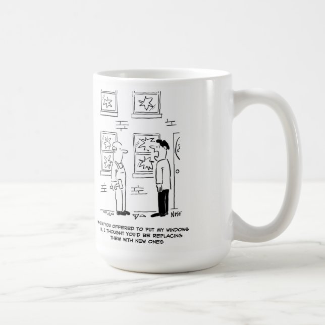 Windows är på. Ett missförstånd. Kaffemugg (Höger)