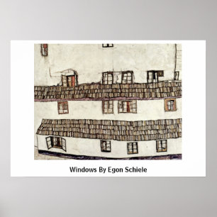 Windows av Egon Schiele Poster