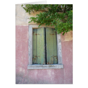 Windows av Venedig #1 Hälsningskort