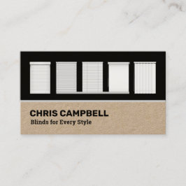 Windows Blinds Anpassningsbar QR Kraft Visitkort