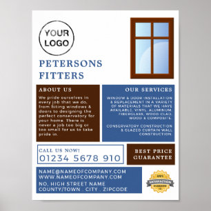 Windows Design, Window & Door Fitter Company Poster