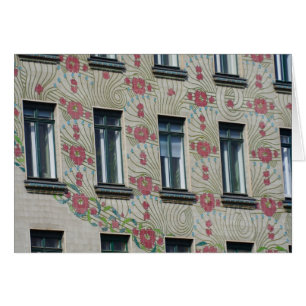 Windows i Majolikahaus Hälsningskort