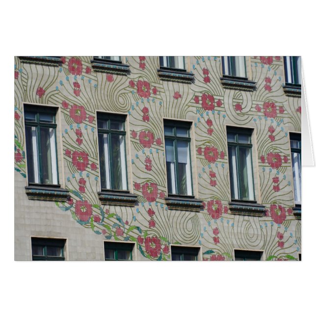 Windows i Majolikahaus Hälsningskort (Framsidan Horizontal)