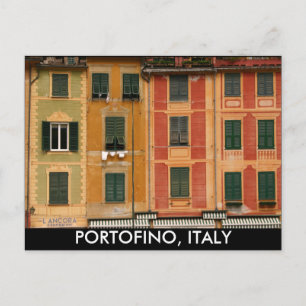 Windows i Portofino, Italien Vykort