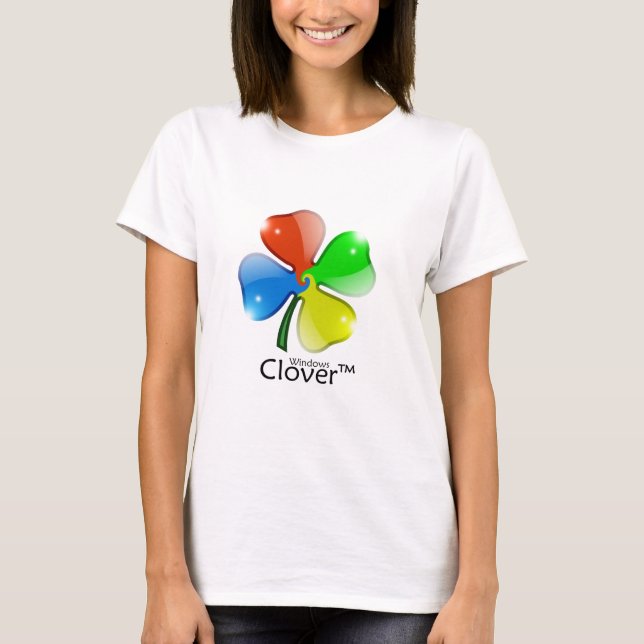 Windows klöverupplaga t shirt (Framsida)