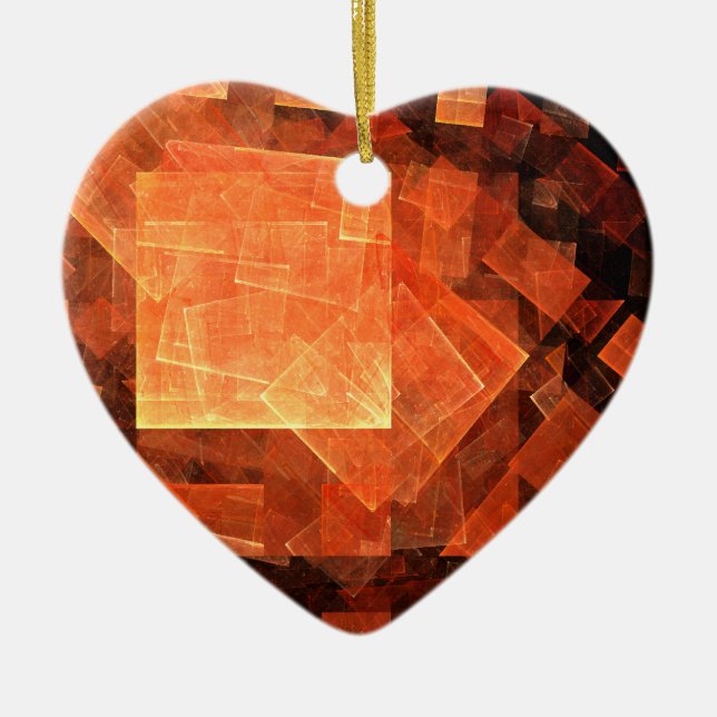 Windows Light Abstrakt Art Heart Ornament (Framsidan)