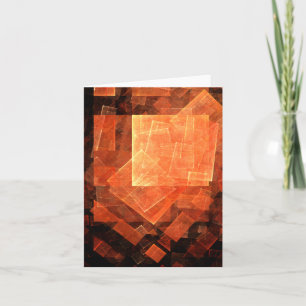 Windows Light Abstrakt Art Note Card Kort