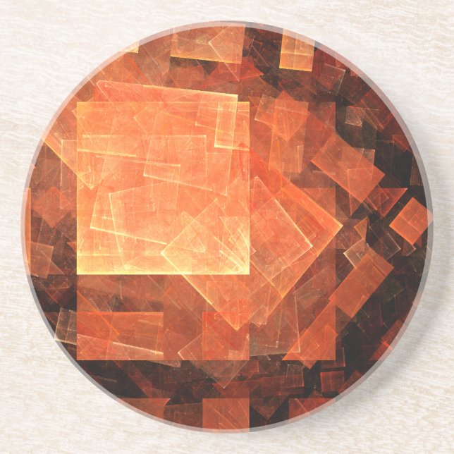 Windows Light Abstrakt Art Sandstone Underlägg Sandsten (Framsidan)