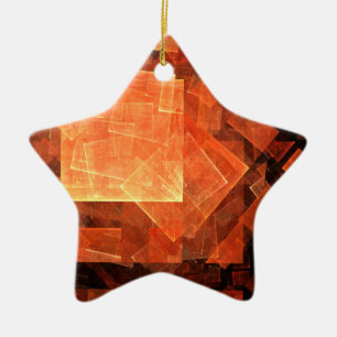 Windows Light Abstrakt Art Star Ornament
