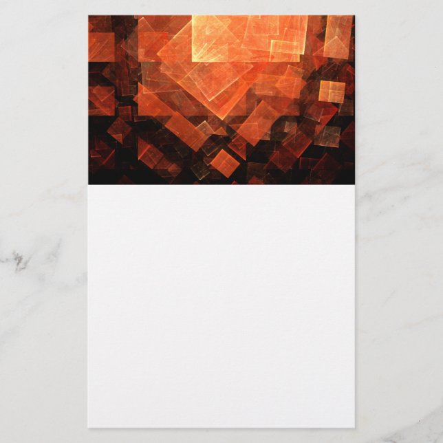 Windows Light Abstrakt Art Stationery Brevpapper (Framsida)