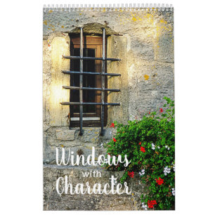 Windows med tecken 12-månaderskalender 2024 kalender