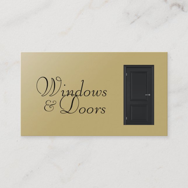 Windows- och Doors Installers Construction Visitkort (Framsida)