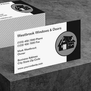 Windows- och dörrkortsmall visitkort