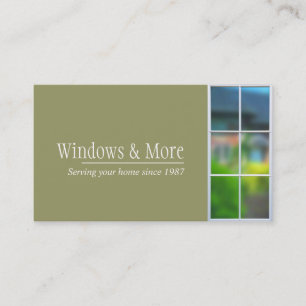 Windows Replacement Installer Company Visitkort