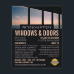 Windows Scene, Window & Door Fitter Company Flygblad<br><div class="desc">Windows Scene,  Window & Door Fitter Company Reklam Flyer av Affärskortet Store.</div>