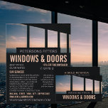 Windows Scene, Window & Door Fitter Company Flygblad<br><div class="desc">Windows Scene,  Window & Door Fitter Company Reklam Flyer av Affärskortet Store.</div>