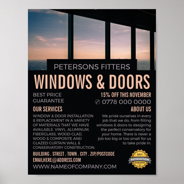 Windows Scene, Window & Door Fitter Company Poster (Framsidan)