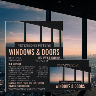 Windows Scene, Window & Door Fitter Company Visitkort