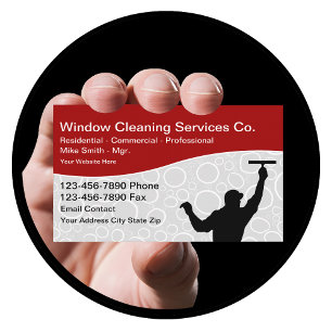 Windows Städning Professionell Services Visitkort