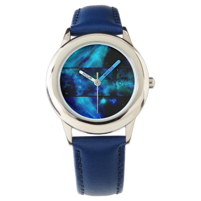 Windows till Blue Space Nebula Watch Armbandsur (Framsida)