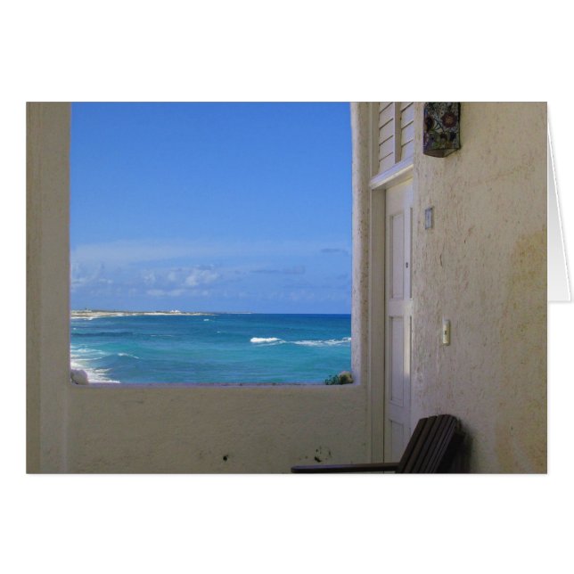 Windows till havs hälsningskort (Framsidan Horizontal)