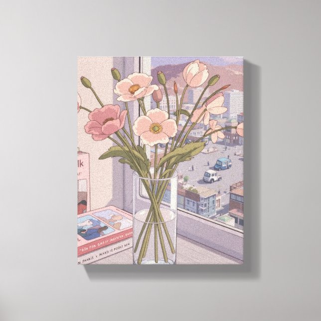 Windows-vyteckning för serenbloom canvastryck (Framsida)