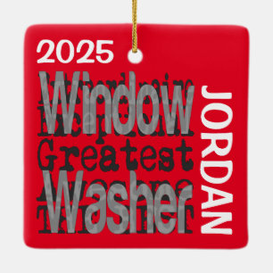 Windows Washer Extraordinaire Julgransprydnad Keramik