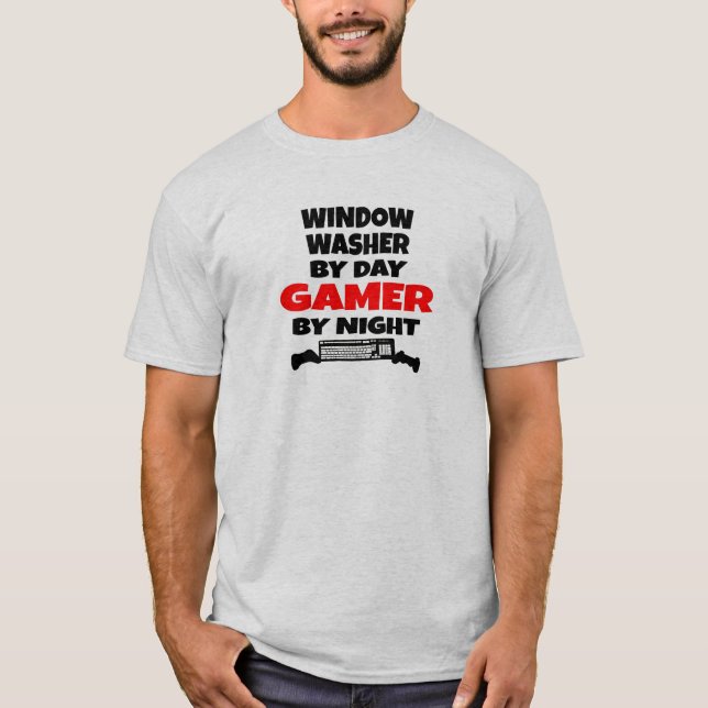 Windows Washer Gamer T-shirt (Framsida)