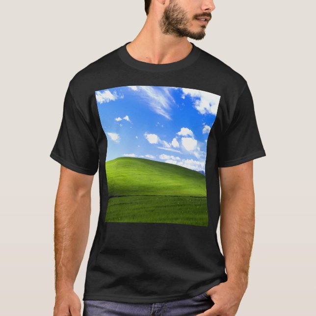 Windows XP - bakgrund T Shirt (Framsida)