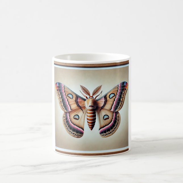 Windowwinged moth 121024IREF249 - Watercolor Kaffemugg (Center)