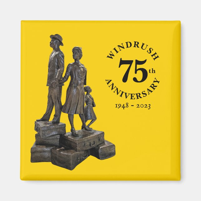 Windrush 75:e-årsdagen magnet (Framsidan)